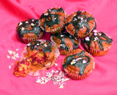 Valentinské muffiny